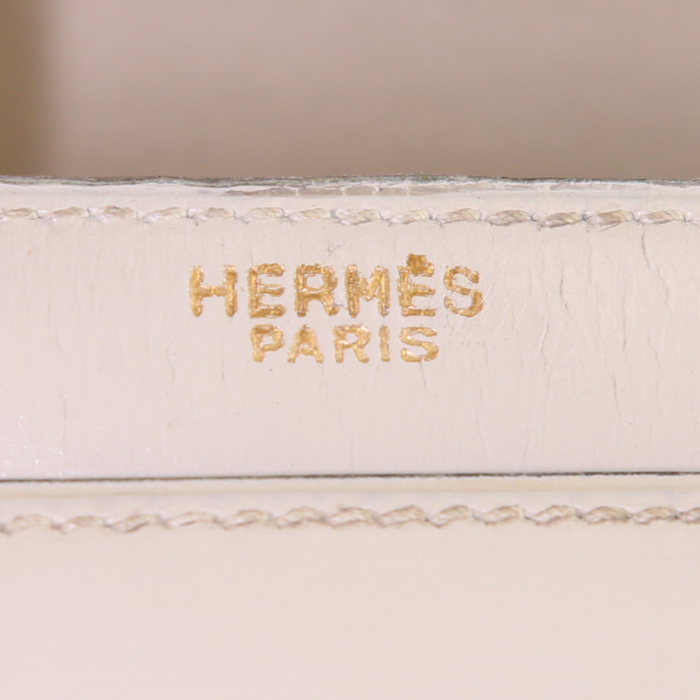 Hermès bag in beige leather - Detail D3