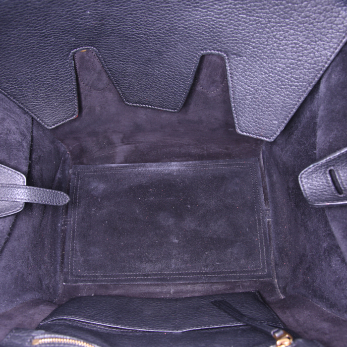 Borsa Celine Tie Bag modello medio in pelle nera - Detail D2
