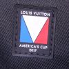 Borsa weekend Louis Vuitton in tela cerata con motivo a scacchi ebano e pelle nera - Detail D3 thumbnail