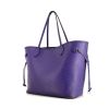 Shopping bag Louis Vuitton Neverfull modello grande in pelle Epi viola - 00pp thumbnail