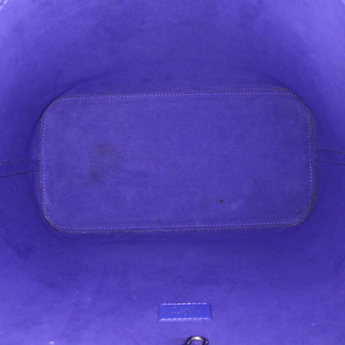 Shopping bag Louis Vuitton Neverfull modello grande in pelle Epi viola - Detail D2