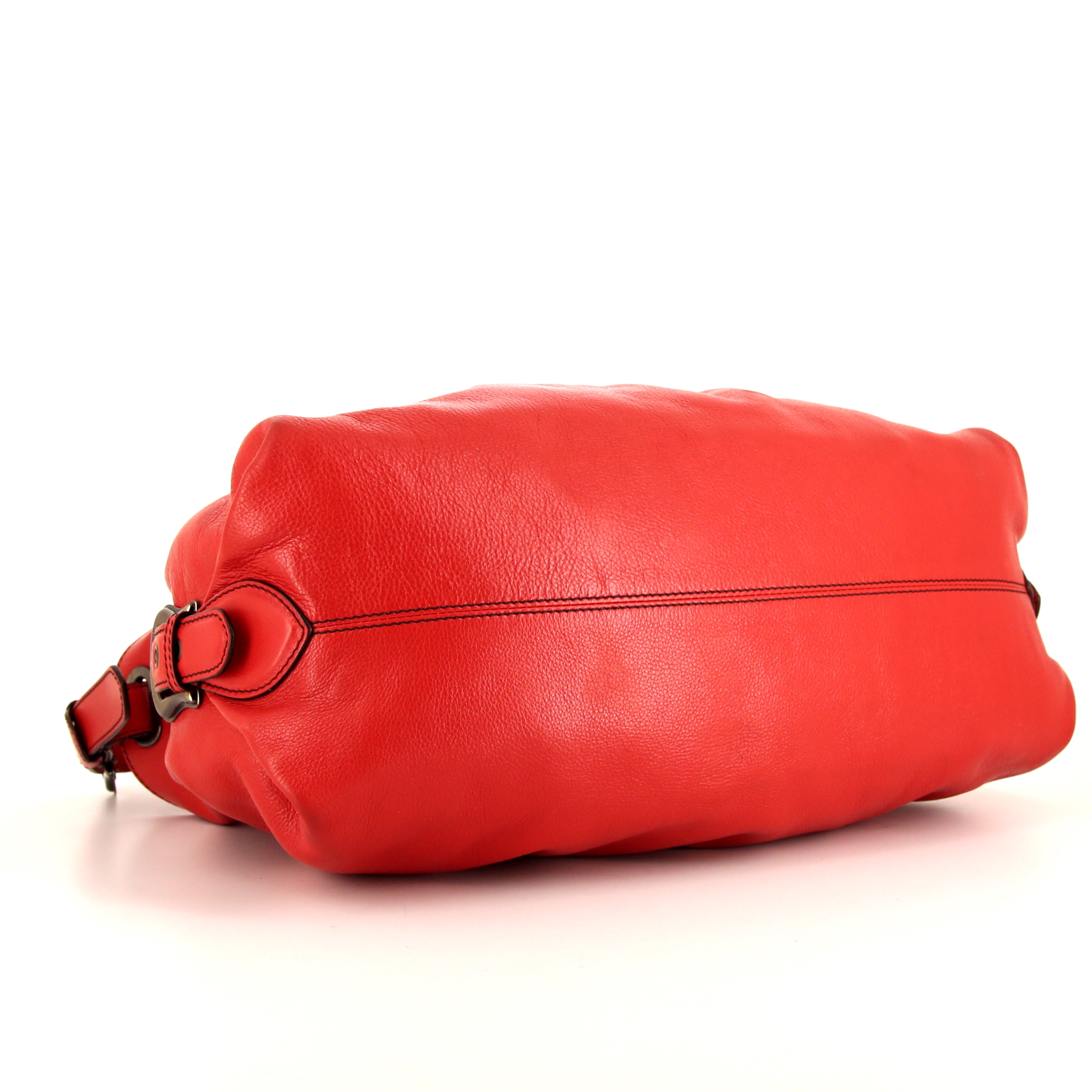 Borsa a spalla Fendi   in pelle rossa - Detail D4