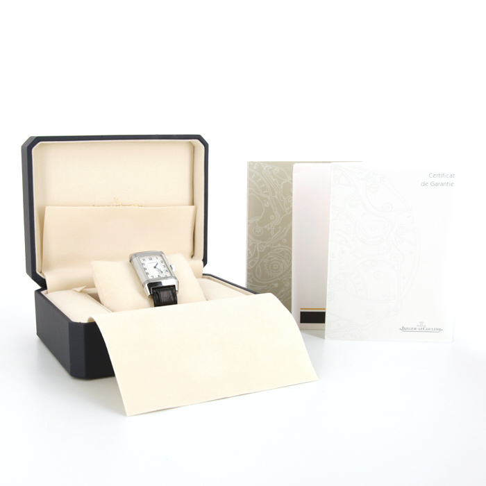 Jaeger-LeCoultre Grande Reverso 8 Days watch in stainless steel Ref: 240.8.14 Circa 2004 - Detail D3