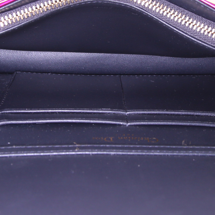 Borsa a tracolla Dior Diorama mini in pelle rosa metallizzata - Detail D2