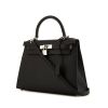 Hermes Kelly 28 cm handbag in black epsom leather - 00pp thumbnail