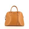 Hermes Bolide 37 cm handbag in gold Chamonix  leather - 360 thumbnail