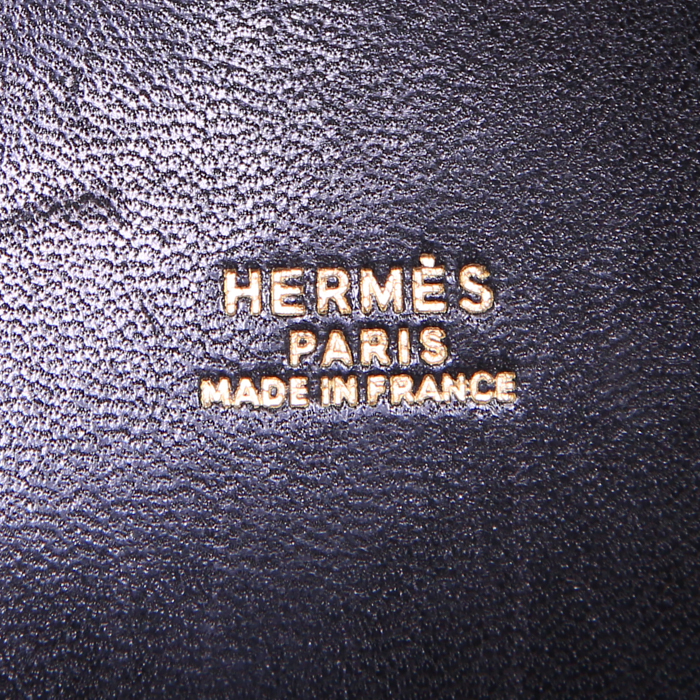 Borsa Hermes Bolide modello grande in pelle Fjord nera - Detail D3