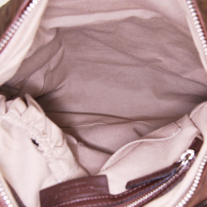 Givenchy Pandora medium model shoulder bag in brown leather - Detail D3