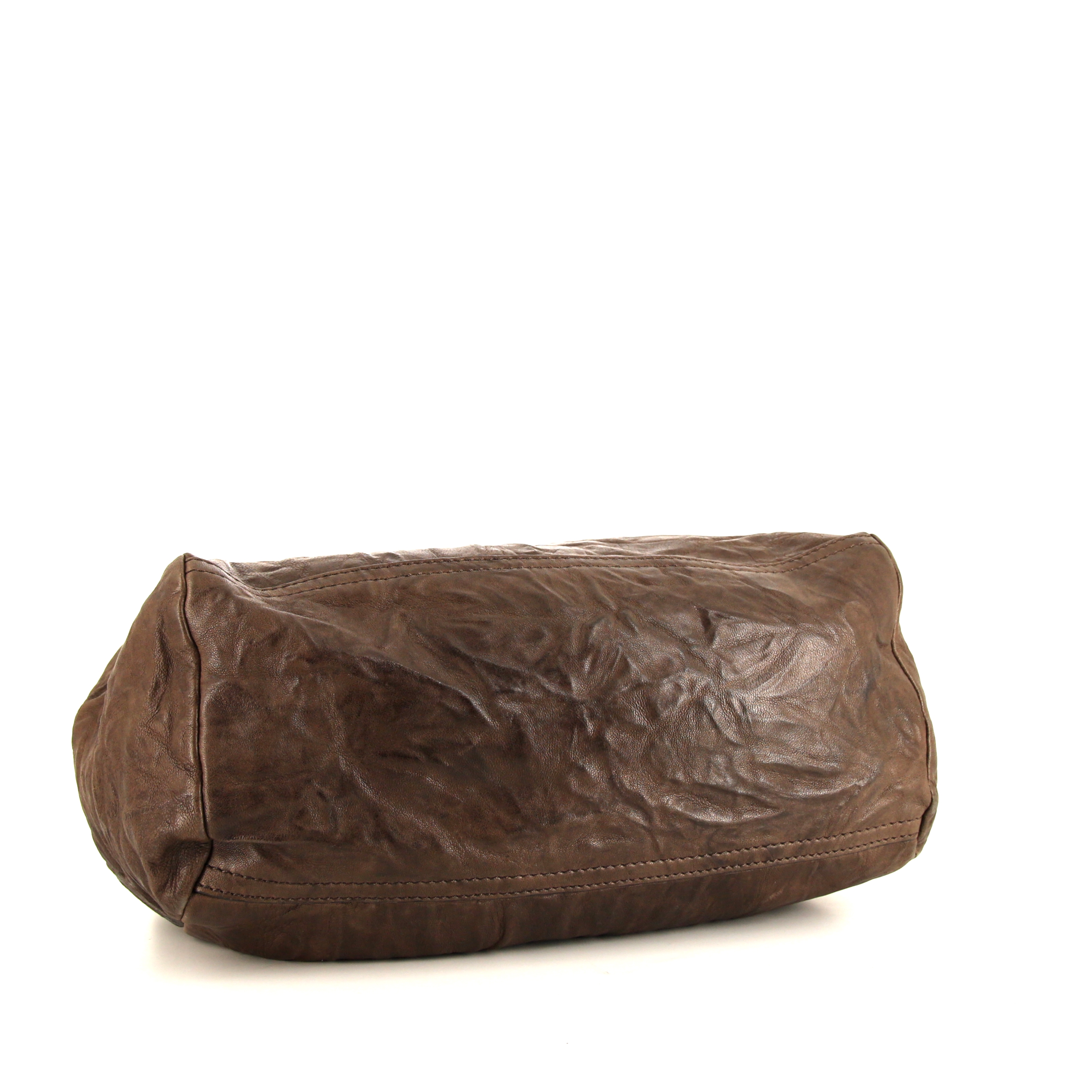 Givenchy Pandora medium model shoulder bag in brown leather - Detail D5