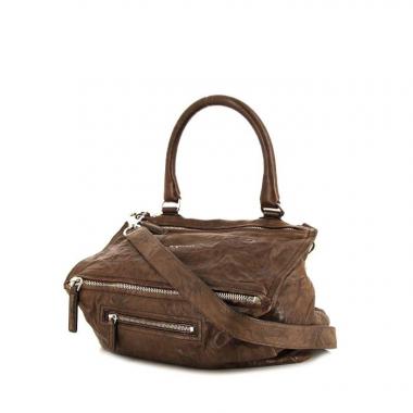 Sac bandoulière Givenchy Pandora moyen modèle en cuir marron