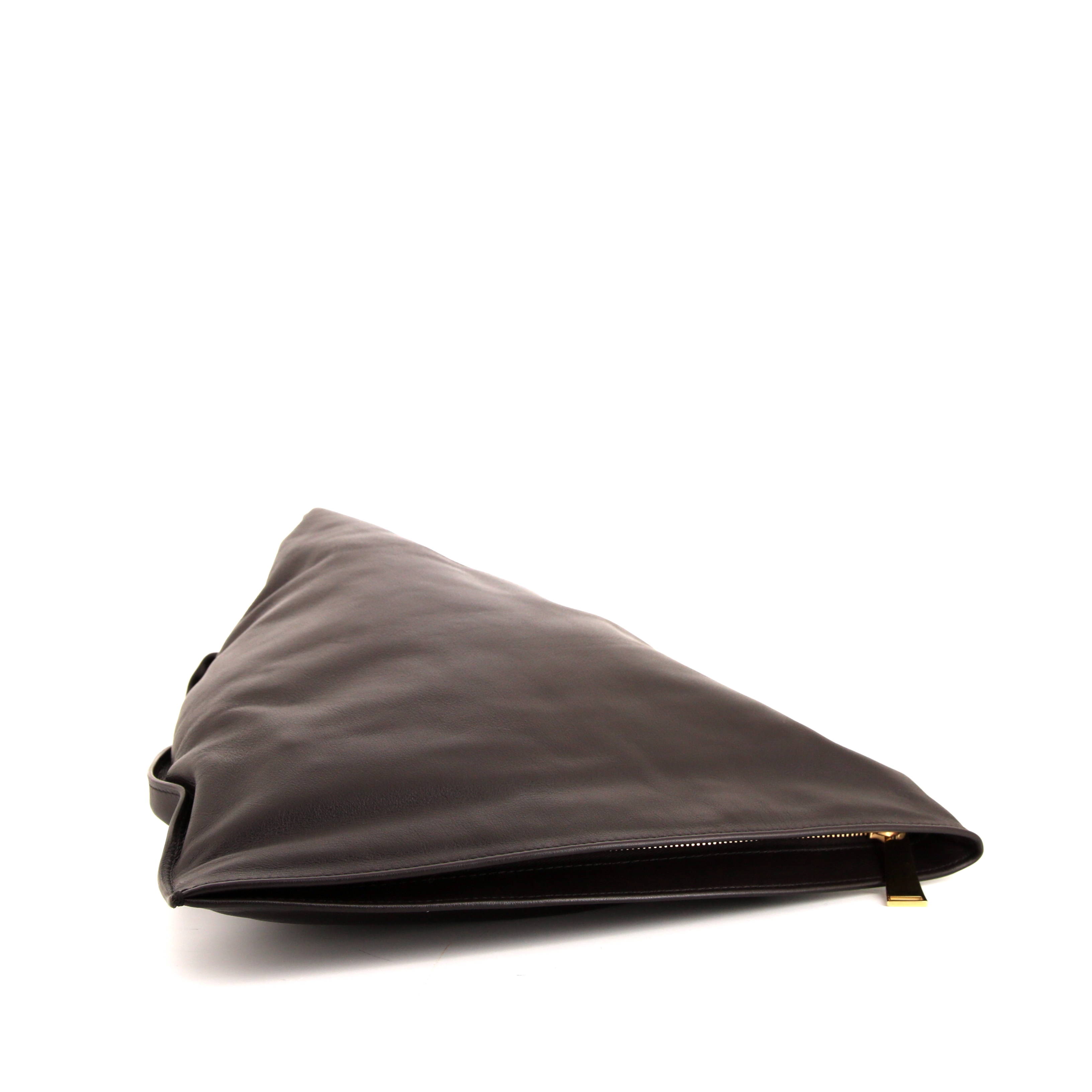 Pochette Bottega Veneta BV Twist in pelle marrone - Detail D4