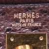 Bolso de mano Hermes Kelly 35 cm en avestruz marrón - Detail D4 thumbnail