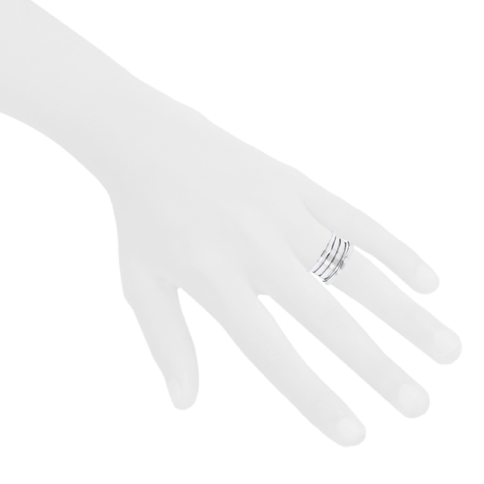 Sortija Bulgari B.Zero1 modelo grande en oro blanco - Detail D1