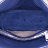 Saint Laurent Sac de jour Baby shoulder bag in navy blue grained leather - Detail D3 thumbnail