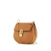 Chloé Drew shoulder bag in gold grained leather - 00pp thumbnail