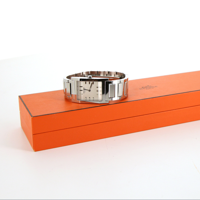 Reloj Hermes Tandem de acero Ref :  TA1.710 Circa  2000 - Detail D2