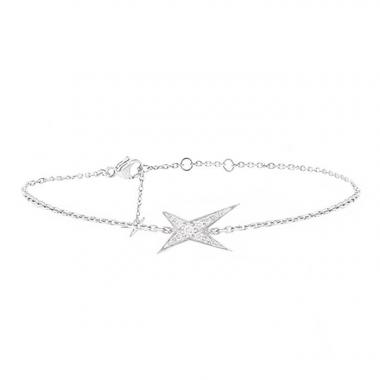 Brazalete Mauboussin Valentine For You en oro blanco y diamantes