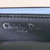 Dior Diorever small shoulder bag in dark green foal and blue leather - Detail D4 thumbnail