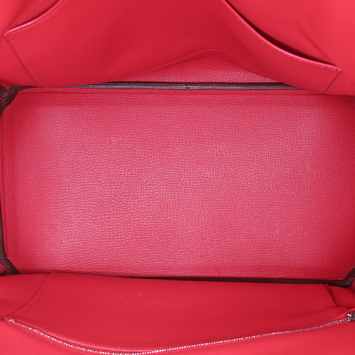 Hermes Birkin 35 cm handbag in pink Jaipur togo leather - Detail D2