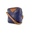 Louis Vuitton America's Cup shoulder bag in blue monogram canvas and natural leather - 00pp thumbnail