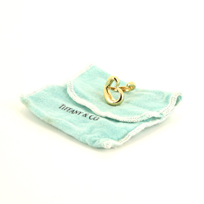 Bague Tiffany & Co Open Heart en or jaune - Detail D2