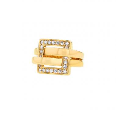 Bague Boucheron Déchainé en or jaune et diamants