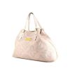 Louis Vuitton shopping bag in pink canvas and white leather - 00pp thumbnail