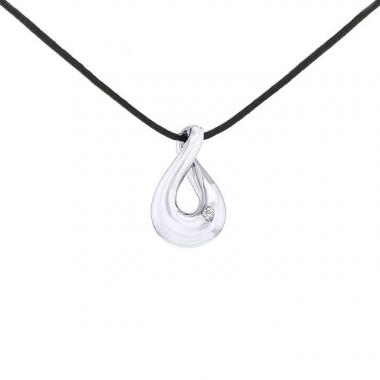 Ciondolo Fred Mouvementée in oro bianco e diamante