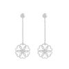 Poiray Rosace pendants earrings in white gold and diamonds - 00pp thumbnail