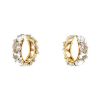Pomellato Lulu hoop earrings in pink gold,  topaz and diamonds - 00pp thumbnail