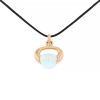 Pomellato Luna pendant in pink gold and aquamarine - 00pp thumbnail