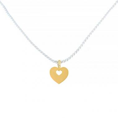 Pendentif Poiray Coeur Secret moyen modèle en or jaune et diamants Pendentif Poiray Coeur Secret moyen modèle en or jaune et diamants