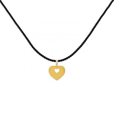 Colgante Poiray Coeur Secret modelo mediano en oro amarillo y diamantes Colgante Poiray Coeur Secret modelo mediano en oro amarillo y diamantes