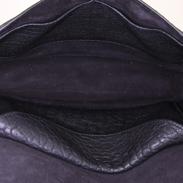 Dior J'Adior shoulder bag in black grained leather - Detail D3