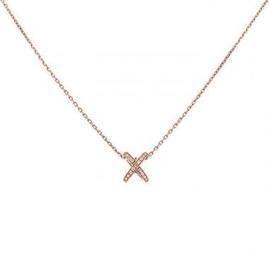 Collar Chaumet Jeux de Liens en oro rosa y diamantes