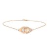Dinh Van Menottes R8 bracelet in pink gold and diamonds - 00pp thumbnail