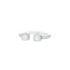 Dinh Van Cube large model ring in white gold and diamonds - 00pp thumbnail