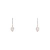 Messika Joy earrings in pink gold and diamonds - 00pp thumbnail