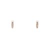 Pomellato M'ama Non M'ama hoop earrings in pink gold,  mother of pearl and diamonds - 00pp thumbnail