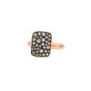 Pomellato Sabbia large model ring in pink gold and diamonds - 00pp thumbnail