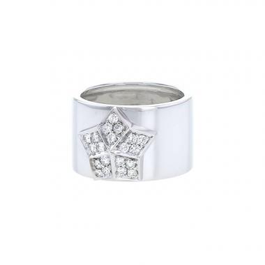 Fred Lucifer ring in white gold and diamonds