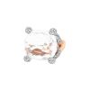 Pomellato ring in pink gold,  rock crystal and diamonds - 00pp thumbnail