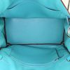 Hermes Birkin 35 cm handbag in blue Lagon togo leather - Detail D2 thumbnail