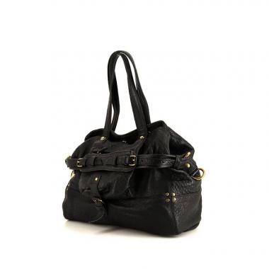 Bolso Jerome Dreyfuss Billy M en cuero usado negro