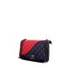 Chanel Mademoiselle shoulder bag in blue, pink, white and black quilted leather - 00pp thumbnail