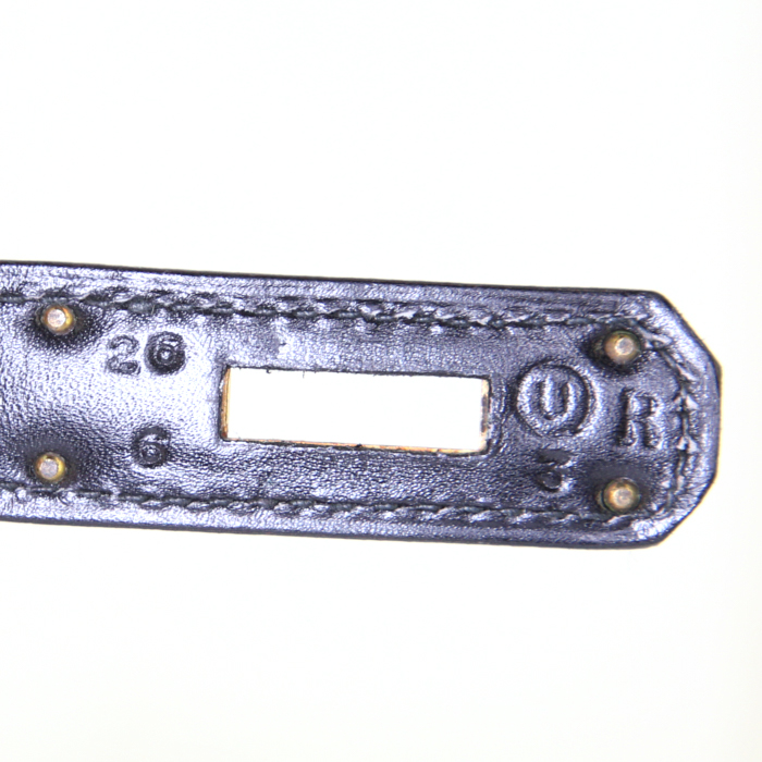 Borsa Hermes Kelly 32 cm in pelle box nera - Detail D5