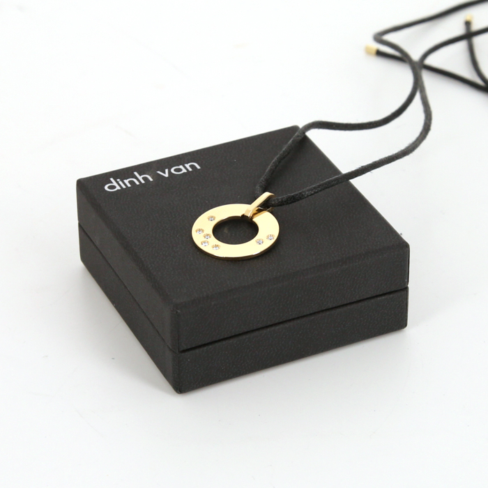 Ciondolo Dinh Van Cible in oro giallo e diamanti - Detail D2