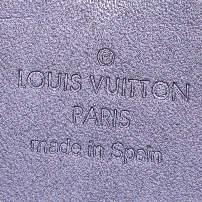 Portafogli Louis Vuitton Zippy in pelle verniciata monogram nera - Detail D3