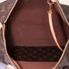 Bolso de mano Louis Vuitton Speedy 35 cm en lona Monogram marrón y cuero natural - Detail D2 thumbnail