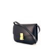 Céline Classic Box shoulder bag in navy blue box leather - 00pp thumbnail